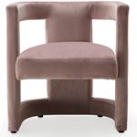 Blair Pink Velvet Upholstered Accent Chair - 4