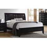 Briana Black Wood Panel Bed 200701-2