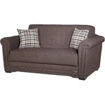 Victoria Love Seat Sleeper in Andre Dark Brown