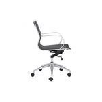 Glider Low Back Office Chair 100374 Black - 2