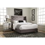 Bancroft Grey Linen Tufted Wing Upholstered Quee-4