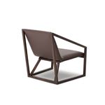 Taranto - Modern Brown Eco-Leather Lounge Chair -2