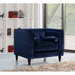 Taylor Navy Velvet Tufted Chair Taylor_Chair_Navy by Meridian Furniture 2