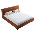Serene Chestnut Upholstered Modern Bed Top