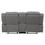 Higgins Grey Pillow Top Reclining Loveseat With-4