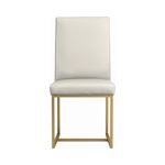 Conway Upholstered Side Chair Grey And Gold 191992 front