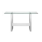 Clarity High Gloss White Lacquer Console Table - 2