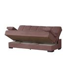 Soho Brown Upholstered Convertible Sofa Bed wit-2