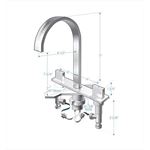 Vanity Faucet FFT3801CH-4