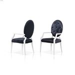 Versus Bella Modern Black Fabric Dining Chair -2