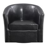 Dark Brown Swivel Club Chair 902098 front