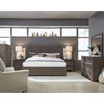 Facets California King Panel Bed in Mink with Si-2