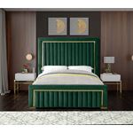 Dolce Green Velvet Upholstered Bed-4