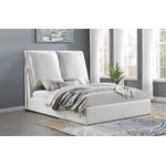 Gwendoline White Upholstered Pillow Back Headbo-2