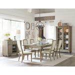Grayling Downs Driftwood Grey Upholstered Dining Side Chair 1688S in Set