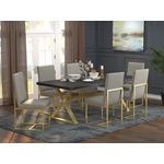 Conway X-Trestle Base Trestle Dining Table 191991 by Coaster in Set