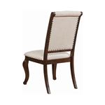 Brockway Cove Tufted Upholstered Side Chair Cream And Antique Java 110312 Back