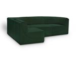 Ollie 98 inch Green Boucle Fabric Sectional-2