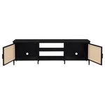 Amherst Black 70 inch Metal TV Stand Media Cons-4