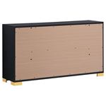 Marceline Black 6 Drawer Dresser 222833-6