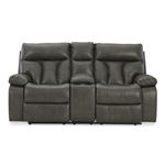 Willamen Quarry Reclining Loveseat with Console-2