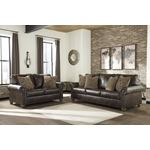 Nicorvo Coffee Faux Leather Sofa 80505-5