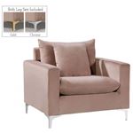 Naomi Pink Velvet Chair Naomi_Chair_Pink by Meridian Furniture 2