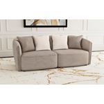 Townsend Latte Chenille Rolled Arm Sofa 504754-2