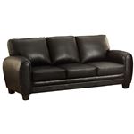 Rubin Black Bonded Leather Sofa 9734BK-3 by Homelegance 2