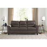 Navi Chestnut Faux Leather Queen Sofa Bed 94003-4