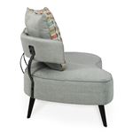 Hollyann Grey Fabric Accent Sofa 2440238-4