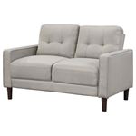 Bowen Beige Track Arm Tufted Loveseat 506786-4