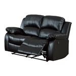 Granley Black Reclining Loveseat 9700BLK-2 Open