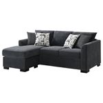 Storey Dark Grey Sleeper Sectional Sofa Chaise-4