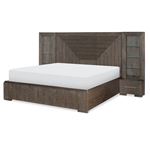 Facets Queen Wall Panel Bed with Storage Footboa-2