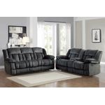 Laurelton Charcoal Reclining Loveseat 9636CC-2 in set