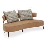 Hollyann Rust Fabric Accent Sofa 2440138 By Ashley Signature Design