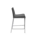 Cam Grey Counter Stool 15202GRY by Euro Style Side