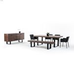 Modrest Lola Modern Wenge Walnut Dining Table 2