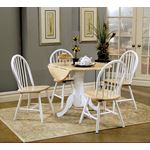 Dorsett Round Drop Leaf Dining Table 4241 by Coaster in Set
