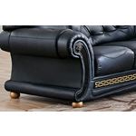 Apolo Black Sectional Detail 3