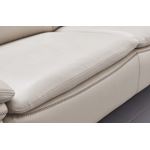 Modern 973 Light Grey Leather Sofa Detail 2