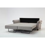 Gloria Queen Size Sofa Sleeper in Grey Fabric Open 2