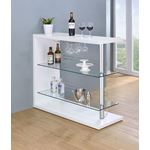 Coaster Prescott White Gloss Bar Table Unit 100167