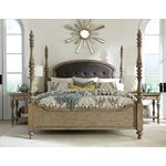 The Corinne 4pc Queen Poster Bedrooom Set in room