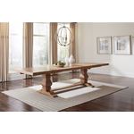Florence Double Pedestal Trestle Dining Table 180201 in room