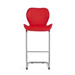 Modern Red Bar Stool D1446BS Front