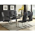 Montclair Modern Side Chair Black 100515BLK