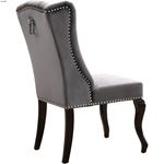 Suri Grey Upholstered Tufted Velvet Dining Chair-2
