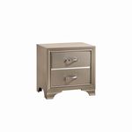Beaumont Champagne 2 Drawer Nightstand 205292-2